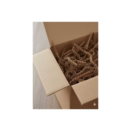 Esila Kağıtçılık Kahverengi Kraft 1 kg Kırpık Kağıt, Z Zigzag, Süs Hediye Kutu Dolgu Kağıt Kırpık Kutu Içi Süsleme