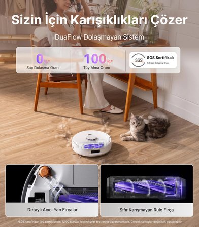 Narwal Freo Z10 Akıllı Robot Süpürge Bayaz