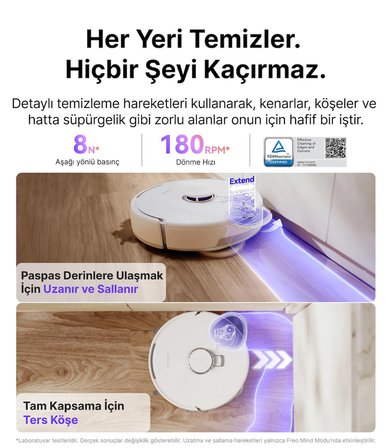 Narwal Freo Z10 Akıllı Robot Süpürge Bayaz