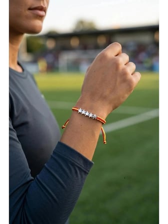 Crystal Ateliar Erkek Bileklik Sarı Kırmızı Unisex Makrome