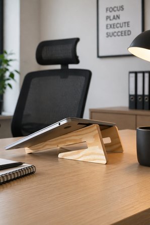 Vuud Ahşap Laptop Standı (Bilgisayar Yükseltici)