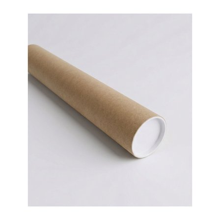Esila Kağıtçılık Postüp Kapaklı Silindir Kutu – 5,5 x 65 cm Karton Rulo Tüp | Poster, Afiş, Harita Kutusu 1 Adet