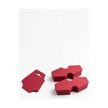 Esila Kağıtçılık 100 Adet Kırmızı Takı Kartı 12.2×5x3 cm – Küpe Kolye Bileklik Sunum Kartı | Bristol Takı Sergi Kartı