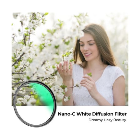 K&F Concept 72mm White Diffusion Filtre C Serisi ( Mist Filtre)