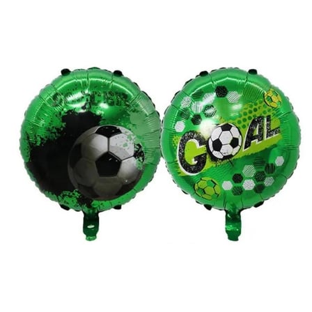 Çift Taraflı Yeşil Renk Futbol Topu Folyo Balon 1 Adet