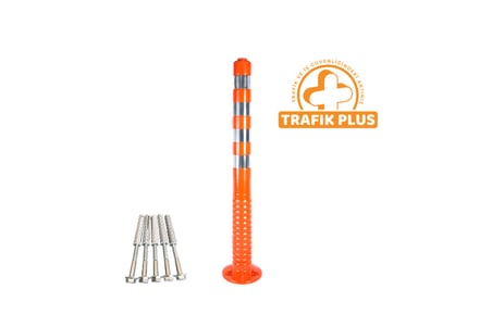 Trafik Plus Delinatör 100 x 8 cm (Tpu), Esnek Duba - Turuncu