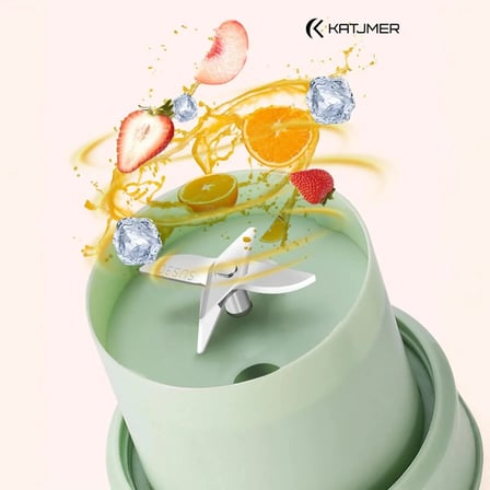 Katjmer Fruvıa Taşınabilir Şarjlı Blender – Kablosuz Smoothıe & Meyve Karıştırıcı