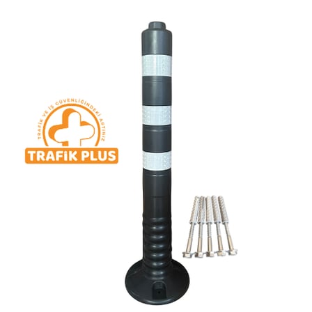 Trafik Plus 75 cm Siyah Delinatör , Esnek Duba