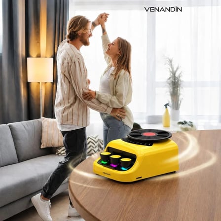 Venandin Z18 Gromo Bluetooth Hoparlör Retro Rgb Hoparlör ve 360° Dönen Aroma Diskli Esans Koku Dağıtıcı