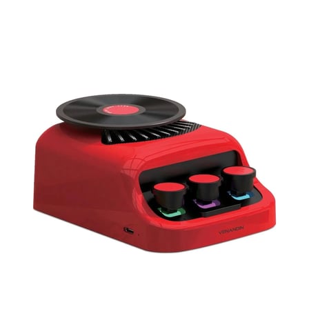 Venandin Z18 Gromo Bluetooth Hoparlör Retro Rgb Hoparlör ve 360° Dönen Aroma Diskli Esans Koku Dağıtıcı