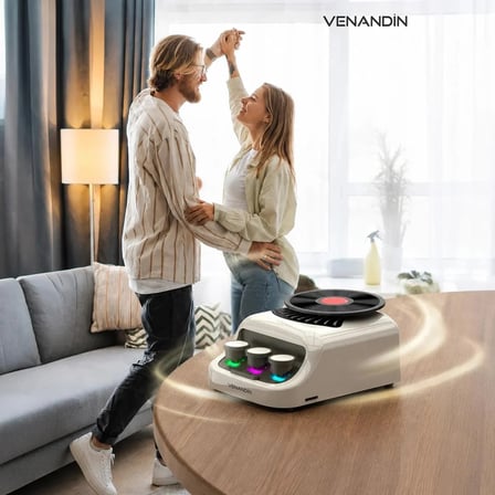 Venandin Z18 Gromo Bluetooth Hoparlör Retro Rgb Hoparlör ve 360° Dönen Aroma Diskli Esans Koku Dağıtıcı