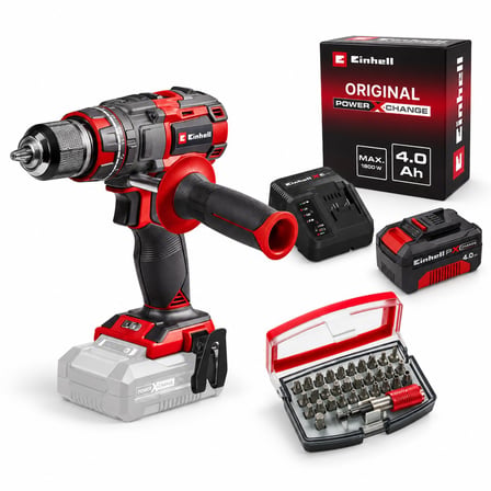 Einhell Tp- CD 18/80 Li i Bl Akülü Solo Darbeli Matkap + 1 x 4 Ah Starter Kit Akü + Kwb 32 Parça Bits Uç