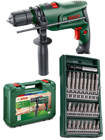 Bosch Darbeli Matkap 600 Watt + 25 Parça Vidalama Ucu Seti