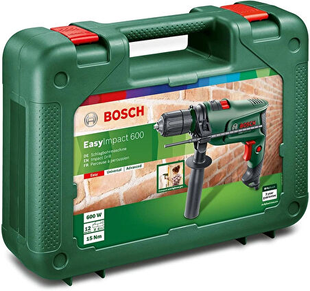 Bosch Darbeli Matkap 600 Watt + 25 Parça Vidalama Ucu Seti