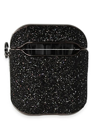 Airpods 2 (2.nesil) Spell Simli Kılıf - Siyah-(5796)
