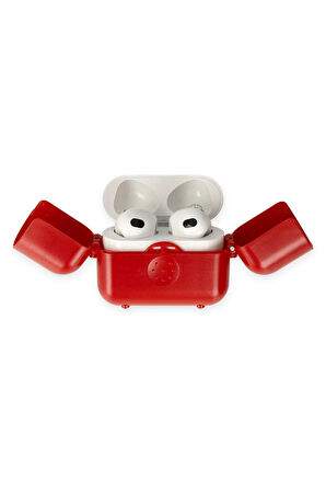 Airpods 3 (3.nesil) Basmalı Kılıf - Kırmızı-(5796)
