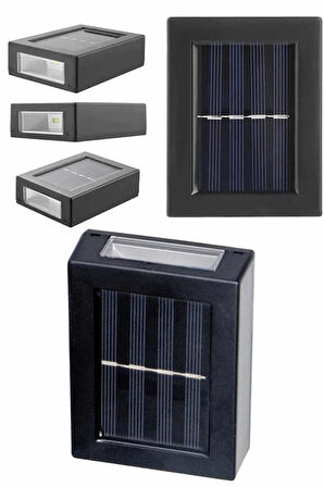 Solar Lamba Dekoratif Aplik Su Geçirmez Led Işıklı Duvar Lambası