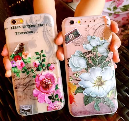 İphone X Xs 3d Gül Desenli Premium Silikon Kılıf-(5775)