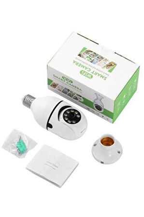 Ev Kamerası Wifi Kamerası Gece Görüşlü Akıllı Ampül Kamera
