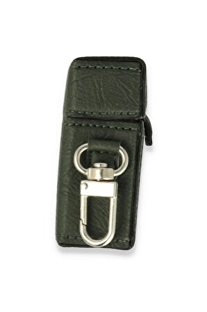 Airpods 2 (2.nesil) Deri Kılıf - Haki Yeşil-(5796)