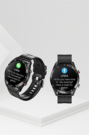 Akıllı Saat Yeni Model Sesli Asistan Bildirim Görme Bluetooth Bağlantılı Müzik Dinleme