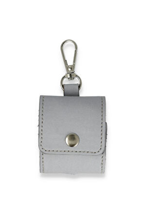 Airpods 2 (2.nesil) Askılı Kılıf - Gri-(5796)