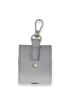 Airpods 2 (2.nesil) Askılı Kılıf - Gri-(5796)