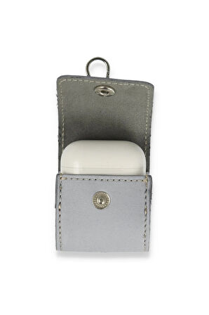 Airpods 2 (2.nesil) Askılı Kılıf - Gri-(5796)