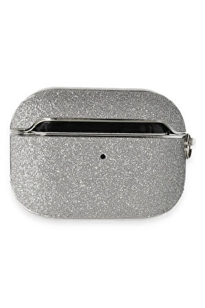 Airpods Pro 2 (2.nesil) Spell Simli Kılıf - Gümüş-(5796)