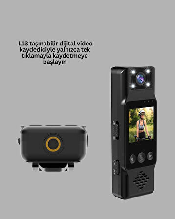 Mini Kamera 1080P Full HD Döner Lens Taşınabilir