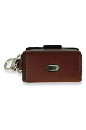 Airpods 2 (2.nesil) Deri Kılıf - Bordo-(5796)