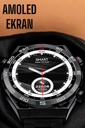 Akıllı Saat Yeni Nesil 2024 Model Metal Kordonlu Bluetooth Bağlantılı