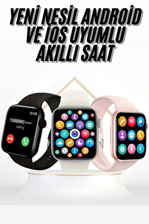 Akıllı Saat Uyku ve Sağlık Takibi Arama Cevaplama 44 MM Amoled Ekran