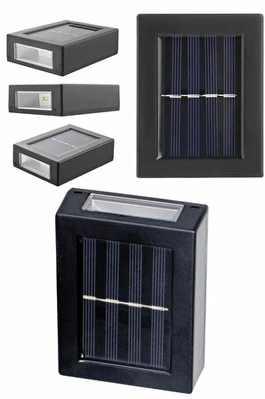 Solar Lamba Dekoratif Aplik Su Geçirmez Led Işıklı Duvar Lambası