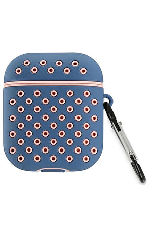 Airpods 3 (3.nesil) Spor Delikli Kılıf - Mavi-Pembe-(5796)