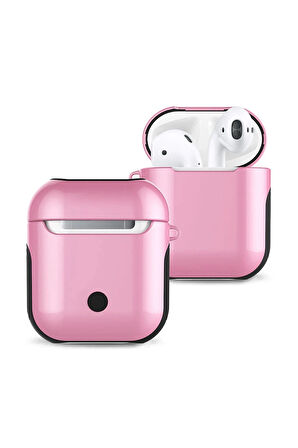Airpods 2 (2.nesil) 3in1 Kılıf - Pembe-(5796)