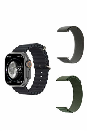 Yeni Nesil Akıllı Kol Saati Nabız Ölçer GPS Uyumlu 49 MM Kasa