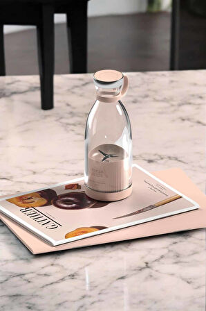 Bardak Blender Smoothie Meyve Sıkacağı Şarjlı Cam Taşınabilir