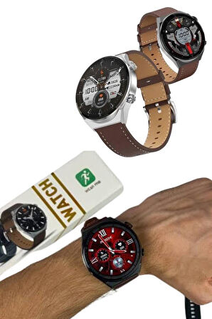 Akıllı Saat Çelik Kordon Çağrı Cevaplama Amoled Ekran Titreşimli Uyku ve Sağlık Takibi