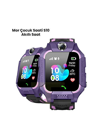 S10 Mor Akıllı Çocuk Saati