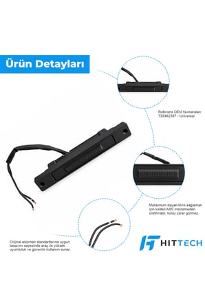 Fiat Fiorino, Citroen Nemo ve Peugeot Bipper Uyumlu Bagaj Açma Düğmesi Butonu Switch OEM 735482397
