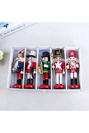 Nutcracker Fındıkkıran Yılbaşı Süsü 12cm 5li Set