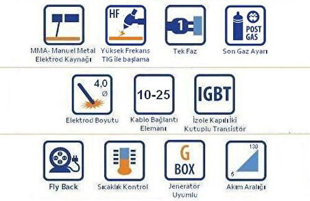 TECNOMEC CLODE 130 130 Amper İnverter Kaynak Makinası (G BOX)