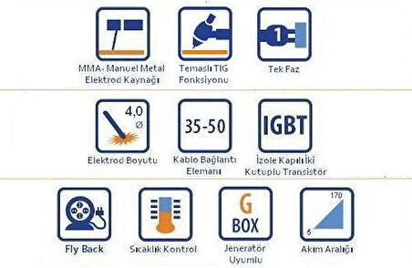 TECNOMEC MARK 170 170 Amper İnverter Kaynak Makinası (G BOX)