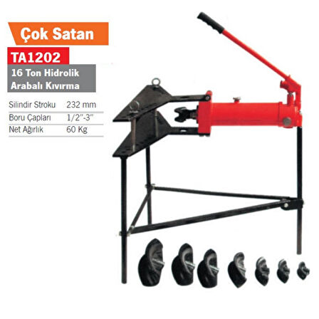 UNİVERSAL 16 TON HİDROLİK BORU KIVIRMA 