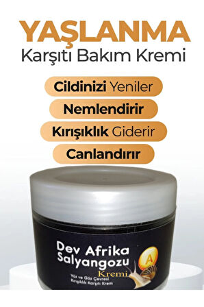 DAS Kırşıklıklara Karşıt Dev Arfrika Salyangozu Bakım Kremi 100 ml X 1 adet