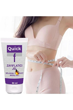 Quick Gel İnce Bir Karın ve Bel İçin Masaj Bakım Kremi 50 mlx 2 ad+Çörek Otu Yağı 30 ml