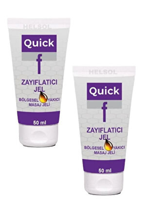 Quick Gel İnce Bir Karın ve Bel İçin Masaj Bakım Kremi 50 mlx 2 ad+Çörek Otu Yağı 30 ml