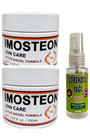 Imosteon Adale İskelet Sızıları İçin Masaj ve Bakım Kremi 150 ml X 2 ad+Çörek Otu Yağı ile 30 ml