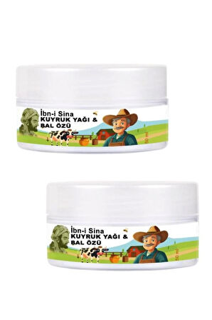 İbn-i Sina Vücudunuza Teskin Edici Kuyruk Yağı&Bal Özü Bakım Kremi 50 ml x 2 ad + Çörek Otu Yağ ile